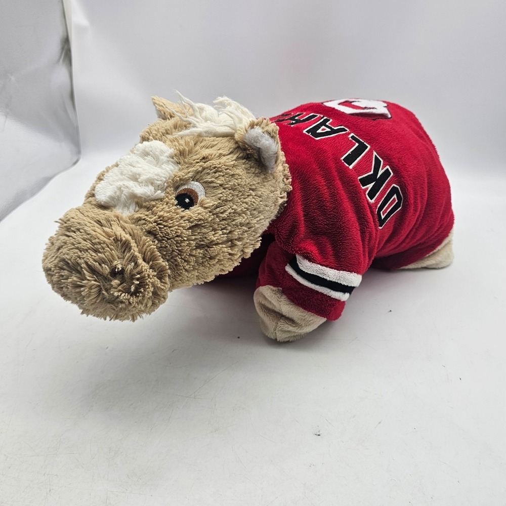 Oklahoma Sooners Pillow Pets Horse Plush 18" OU NCAA College Football Retired